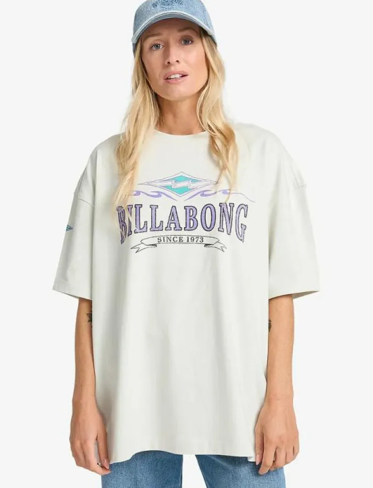 Kvinnor Billabong Toppar & T-Shirts|WAVE OUT TEE - T-Shirts