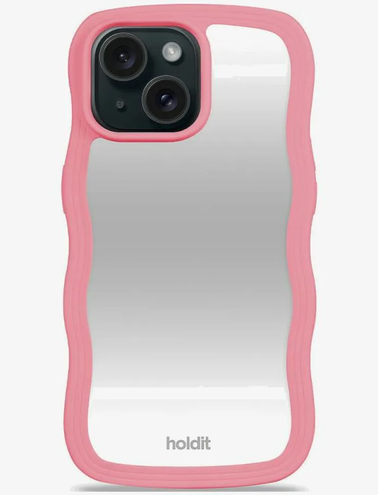 Holdit Wavy Case iPhone Rogue Pink/Mirror - Mobilskal|Kvinnor Mobilaccessoarer|Mobilaccessoarer