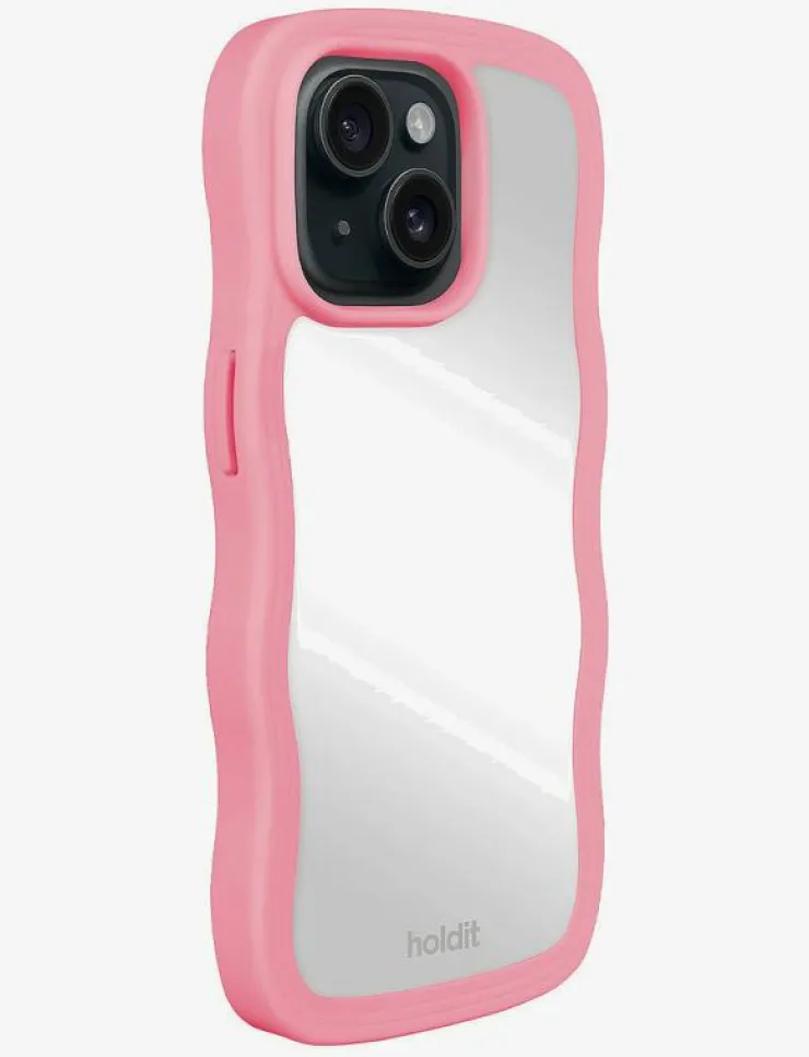 Holdit Wavy Case iPhone Rogue Pink/Mirror - Mobilskal|Kvinnor Mobilaccessoarer|Mobilaccessoarer