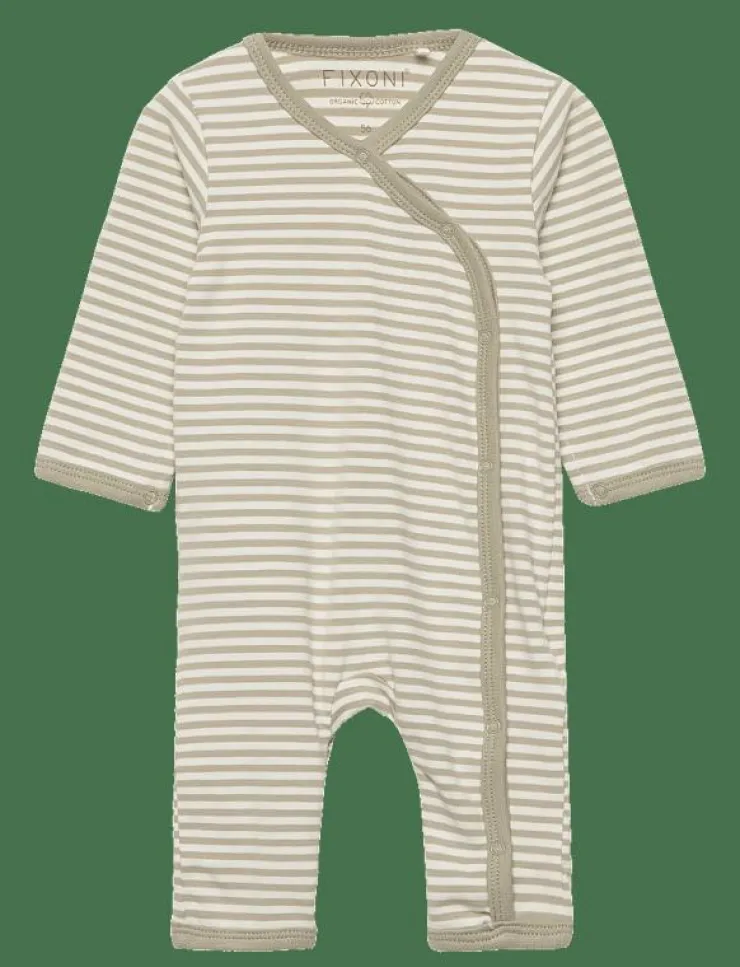 Fixoni Wholesuit Y/D Stripe - Långärmad bodysuit|Barn Bodysuits