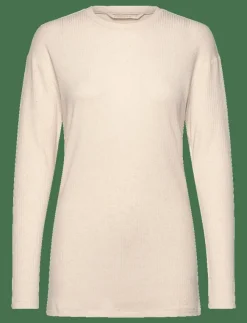 Kvinnor Rethinkit Studios Toppar & T-Shirts|Wide Rib Long Tee Merci - Långärmade tröjor