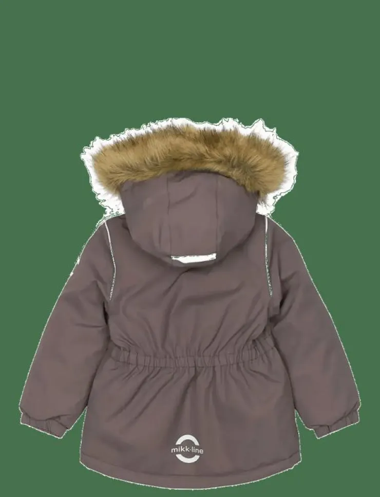 mikk-line Winter Jacket waist Solid w. Fake F - Vinterjacka|Barn Vinterkläder