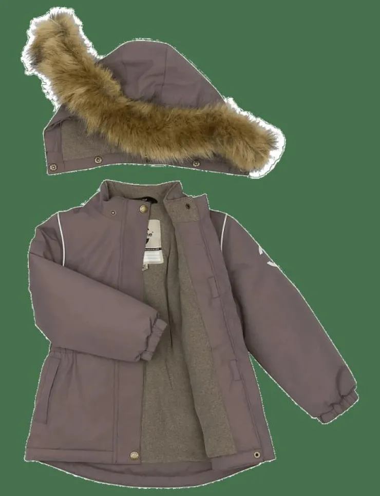 mikk-line Winter Jacket waist Solid w. Fake F - Vinterjacka|Barn Vinterkläder