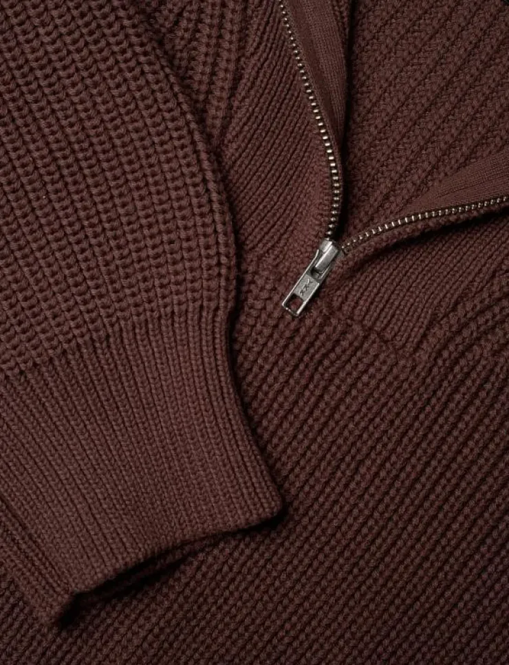 Kvinnor 7 DAYS Active Sweatshirts|Womens Half Patent Knit - Stickat