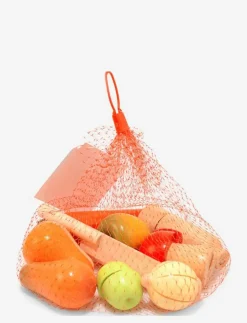 Barn Magni Toys Leksakskök & Tillbehör|Wooden fruit and vegetables with velcro - Leksaksmat & Leksakstårtor