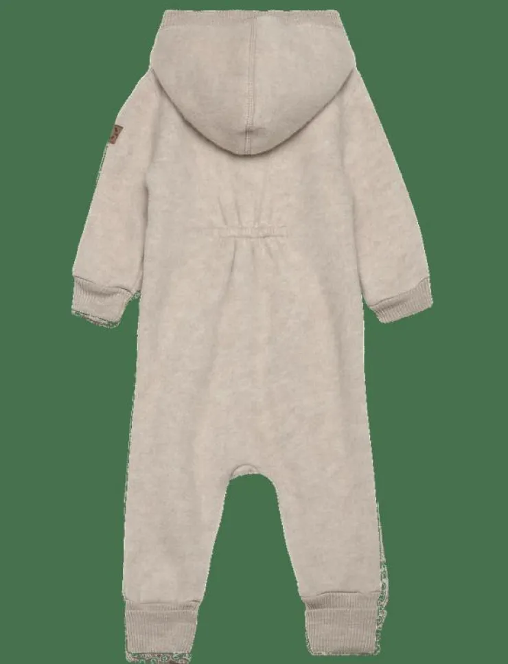 mikk-line Wool Baby Suit w. Hood - Långärmad bodysuit|Barn Bodysuits