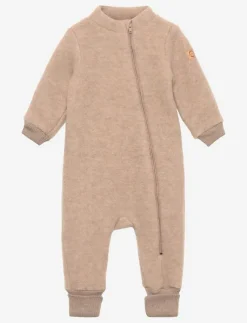 mikk-line Wool Suit w Rib - Fleeceoverall|Barn Fleecekläder