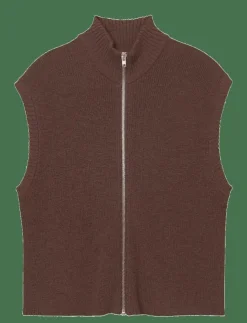 Rethinkit Studios Wool Zip Vest Oslo - Stickat|Kvinnor Sweatshirts