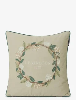 Lexington Home Wreath Logo Organic Cotton Twill Pillow Cover - Kuddfodral| Kuddar & Filtar
