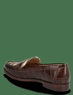 Lauren Ralph Lauren Wynnie Zebra-Print-Trim Embossed Loafer - Loafers|Kvinnor Loafers