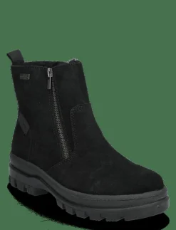 Kvinnor Rieker Boots|Varmfodrade Stövlar|X8251 - Platta ankelboots