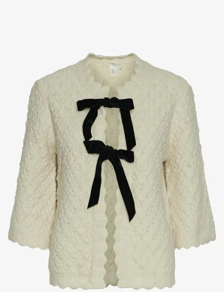 Kvinnor YAS Stickat|EGSA 3/4 KNIT CARDIGAN S. - Koftor