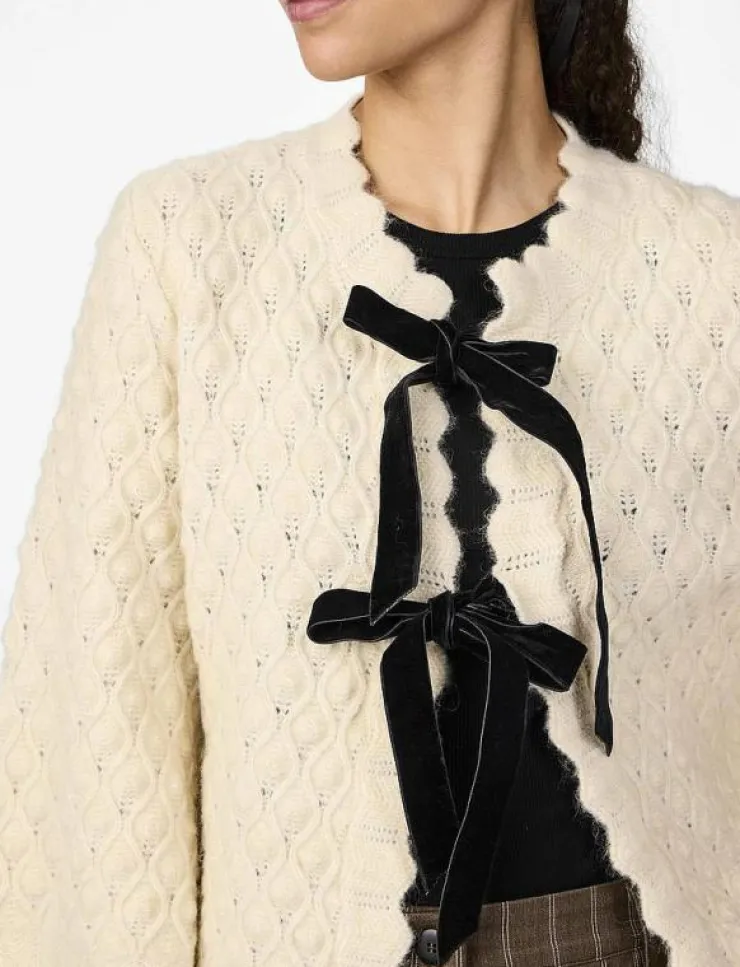 Kvinnor YAS Stickat|EGSA 3/4 KNIT CARDIGAN S. - Koftor