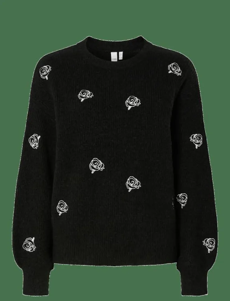 Kvinnor YAS Stickat|FLEUR LS KNIT PULLOVER S. NOOS - Stickat