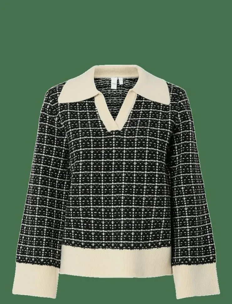 Kvinnor YAS Stickat|LIVIA LS V-NECK KNIT PULLOVER NOOS - Stickat