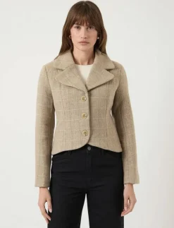 Kvinnor YAS Kavajer|THELA LS WOOL BLEND SHORT JACKET - EX - Enkelknäppta kavajer
