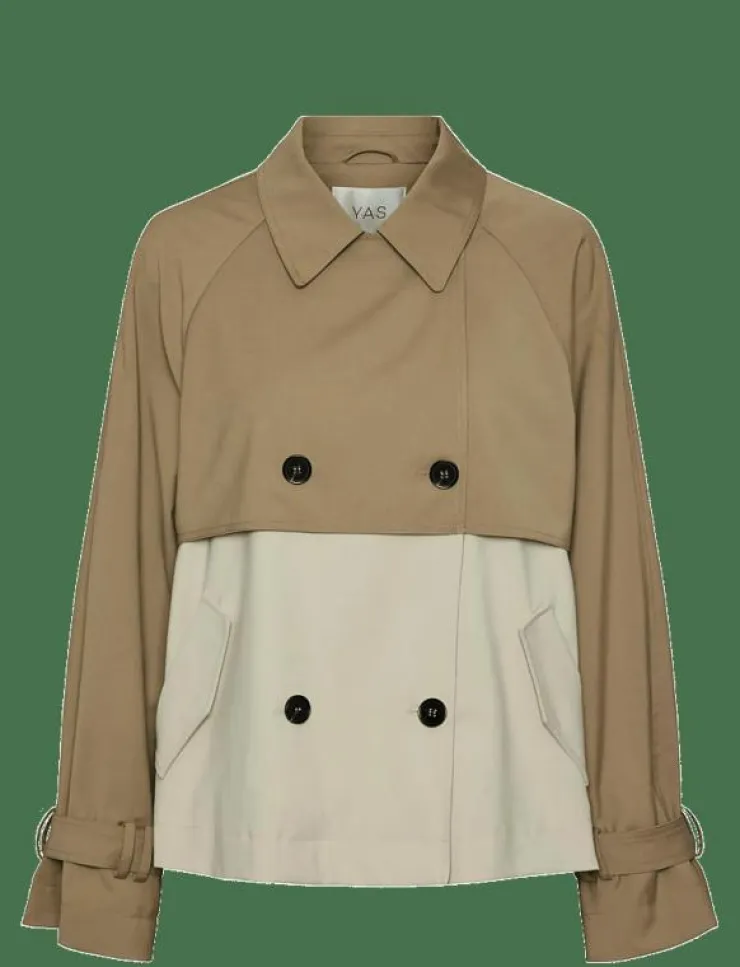 Kvinnor YAS Jackor & Kappor|TURBO SHORT TRENCHCOAT - Trenchcoats