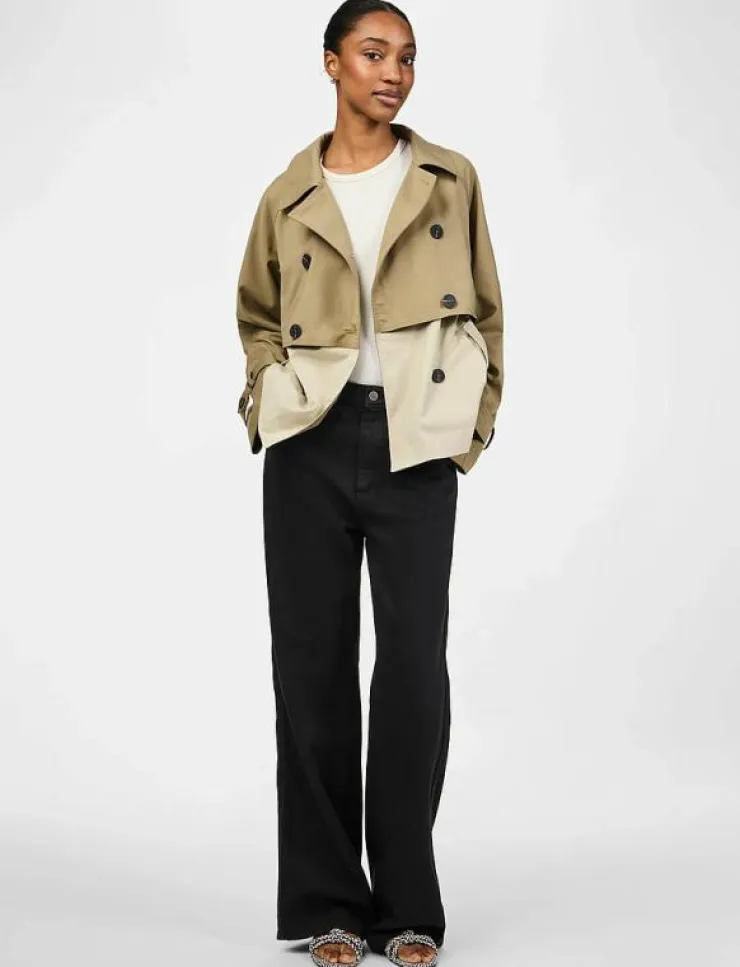 Kvinnor YAS Jackor & Kappor|TURBO SHORT TRENCHCOAT - Trenchcoats