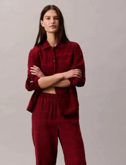 Kvinnor Calvin Klein Pyjamas & Loungewear|YD FLANNEL PANT - Nederdelar