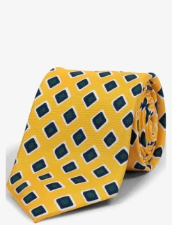 AN IVY Slipsar & Accessoarer|Yellow Vintage Squares - Slipsar