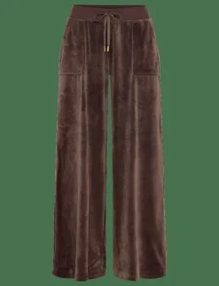 Kvinnor Juicy Couture Mjukisbyxor|YUKA WIDE LEG TRACKPANT GOLD - Vida byxor