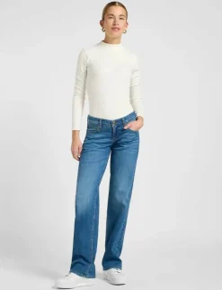 Kvinnor Lee Jeans Denimkläder|Jeans|ZOE - Utsvängda jeans