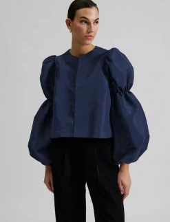 Malina Zoey double pouf sleeve blouse - Långärmade blusar|Kvinnor Kläder