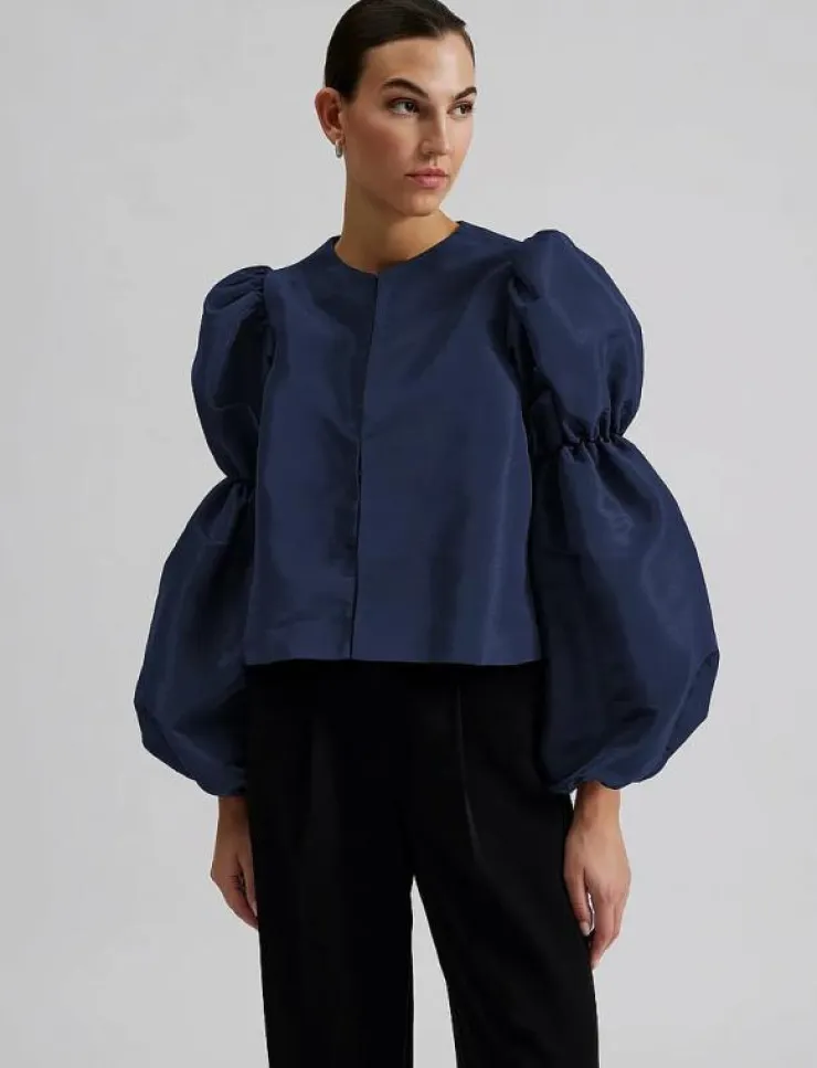 Malina Zoey double pouf sleeve blouse - Långärmade blusar|Kvinnor Kläder