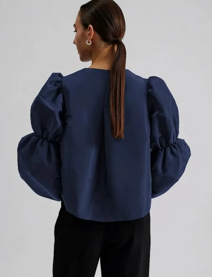 Malina Zoey double pouf sleeve blouse - Långärmade blusar|Kvinnor Kläder